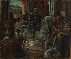 Tilly empfängt den Segen während der Schlacht bei Wimpfen von Wilhelm Trübner