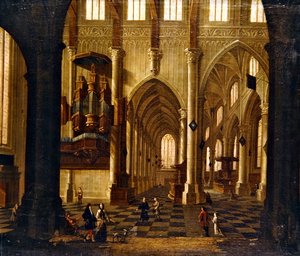 Kircheninneres von Wilhelm van Ehrenberg
