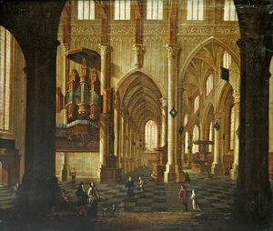 Kircheninneres, ca. 1660 von Wilhelm van Ehrenberg