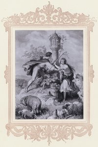 Haideröslein von Wilhelm von (after) Kaulbach