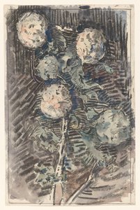 Zweig mit weißen Blumen von Wilhelmus Johannes Steenhoff