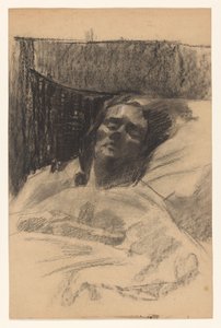 Frau von Wilhelmus Johannes Steenhoff, im Bett von Wilhelmus Johannes Steenhoff