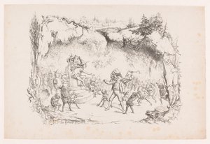 Gabriel Grub in der Schlucht von Kobolden bestraft von Wilhelmus Petrus van Geldorp