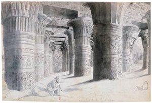 Portikus von Esuch, Ägypten, 1822