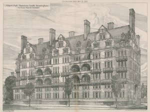 Albert Hall Mansions, South Kensington, London von Willam Richard Lethaby