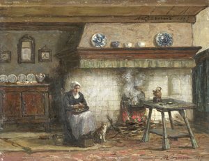 Innenraum einer Hütte in Scheveningen