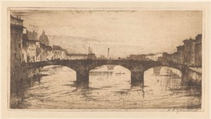 Florenz von Willem Adrianus Grondhout (signed by artist)
