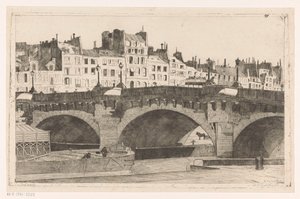 Pont Neuf von Willem Adrianus Grondhout (signed by artist)