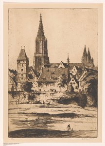 Ulm von Willem Adrianus Grondhout (signed by artist)