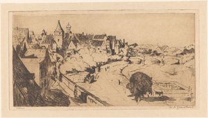 Ulm von Willem Adrianus Grondhout (signed by artist)