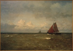 Plattenbodenboot auf der Zuiderzee