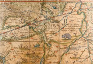 Detail von Afrika von einem Erdglobus