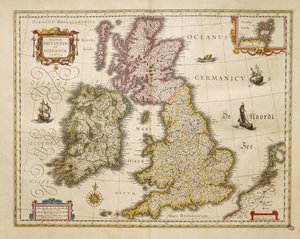Großbritannien und Irland aus Theatrum Orbis Terrarum von Willem Bleau, Amsterdam