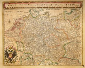 Hodierna Germany aus Theatrum Orbis Terrarum von Willem Bleau, Amsterdam von Willem Blaeu