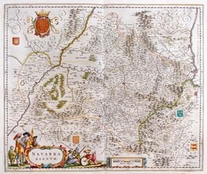 Region mit Pamplona, Bayonne und San Sebastian, in 