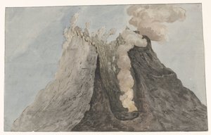 Innenansicht des Kraters Ätna (Voyage en Italie, en Sicile et à Malte - 1778)