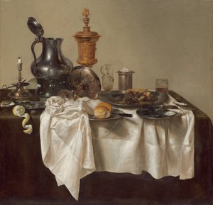 Festmahl mit Hackfleischpastete, 1635