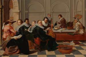 Das musikalische Treffen von Willem Cornelisz Duyster (copy after)