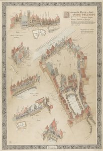 Stadtplan von Alt-Holland, 1895 von Willem Corneliszoon