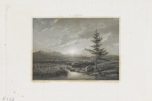 Landschaft mit einem Bach