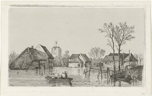 Überschwemmung bei Beesd, 1855