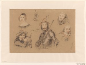 Figuren aus Don Quijote von Willem Hendrik Schmidt
