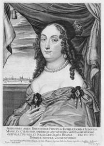 Maria Ludwiga Gonzaga (1611-67), Königin von Polen, 1649 von Willem Hondius