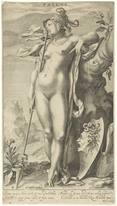 Minerva bei einem Baum von Willem Isaacsz. van Swanenburg