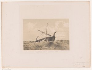 Schiff, 9. Jahrhundert von Willem Jacob Hofdijk