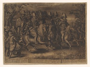 Reiterzug der sechs Prinzen des Hauses Oranien-Nassau von Willem Jacobsz Delff