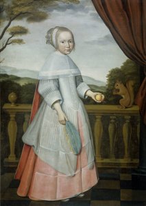 Porträt von Elisabeth van Oosten (1660-1714), als Kind von Willem Jansz. Ploy (attributed to)