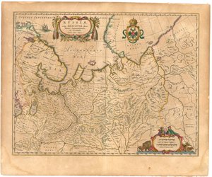 Karte von Russland aus: Theatrum Orbis Terrarum
