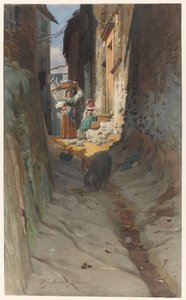 Ansicht einer kleinen Straße in Rocca di Papa