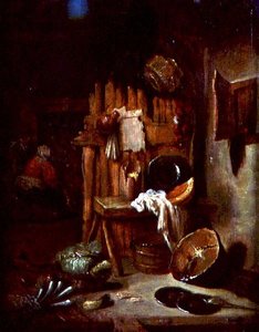 Eine Kücheninterieur von Willem Kalf