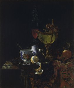 Stillleben mit Nautilus-Pokal von Willem Kalf