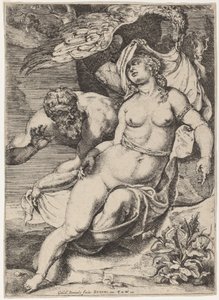 Jupiter und Antiope von Willem Panneels after Sir Peter Paul Rubens