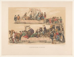 Fünfte Gruppe der Utrechter Maskerade im Jahr 1856