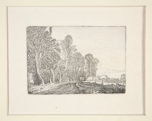 Straße am Waldrand, Platte 4 aus der Serie Die Landschaften