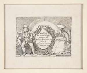 Titelseite für Das Set der Landschaften von Willem Pietersz. Buytewech