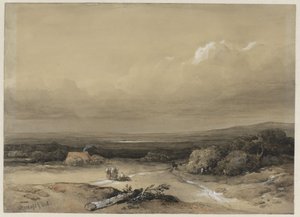 Landschaft von Willem Roelofs (I) (signed by artist)