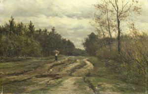 Landstraße bei Laren von Willem Roelofs