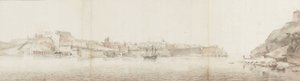 Blick auf Valletta auf der Insel Malta, gesehen von Senglea
