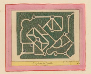 Grundriss des Labyrinths von Versailles