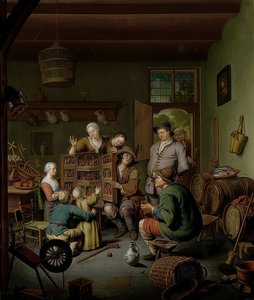 Der Raritätenkasten (?t Fraay Curieus) von Willem Van Mieris