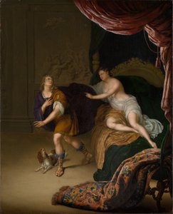 Joseph und die Frau des Potiphar von Willem Van Mieris