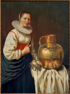 Eine Frau mit Kupferkanne von Willem Van Odekercken