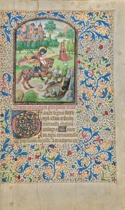Sankt Georg und der Drache von Willem Vrelant