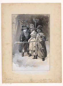 Fünf verkleidete Kinder von Ludwig Willem Reymert Wenckebach