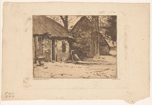 Bauernhof mit Scheune in Brabant von Willem Witsen (signed by artist)