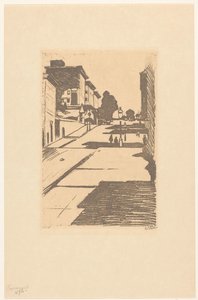 Ansicht von Maison Street und dem Fairmont Hotel in San Francisco von Willem Witsen (signed by artist)